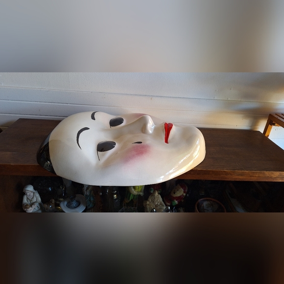 Rare giant Pierrot face to hang on the wall - Picture 10 of 11